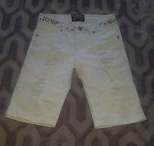THRILL DISTRESSED JEAN SHORTS GIRL SIZE 10