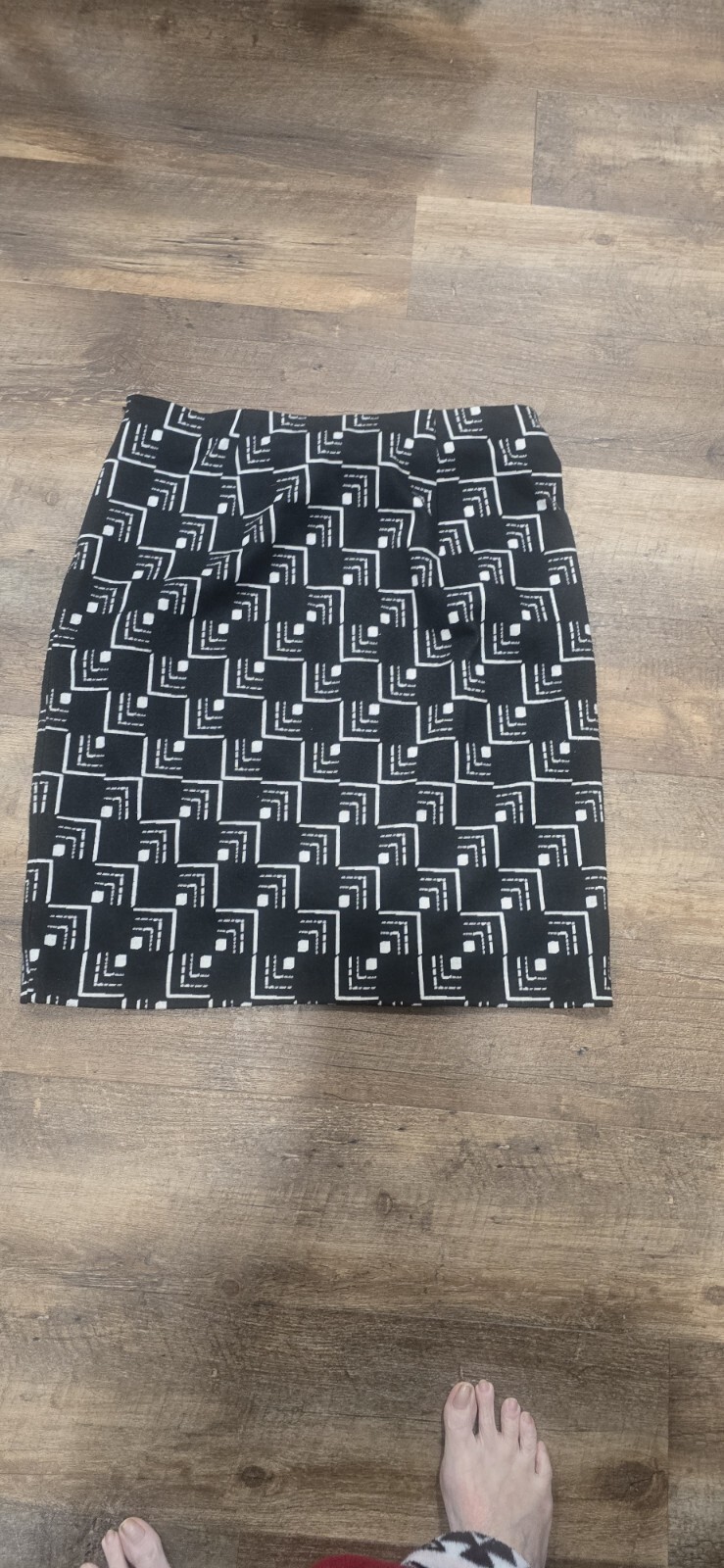 790 Grace Elements Womens Geometric Pattern Black… - image 2