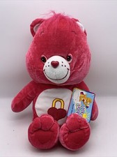 Care Bears Secret Bear Pink with Lock Heart 15" 2004 Original Tags