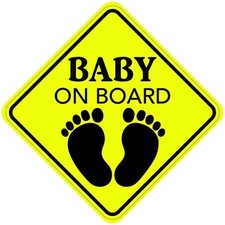 BABY ON BOARD STICKER DECAL CHILD CAR 3M VINYL MADE IN USA Buy 2 Get 3rd FREE