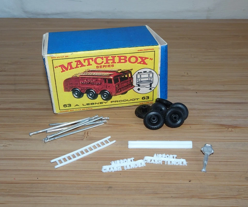 Matchbox 63b Alvis Airport Fire Crash Tender Reproduction Spare Part Choose List