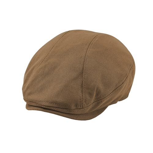 Chapeau Newsboy Steve Madden En Velours Coton – 57 Cm – Couleur Tan – Style Rétro Et Confortable