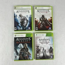 Xbox 360 Games Assassin's Creed 1 2 Revelations Americas Collection Lot of 4 CIB