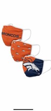 Denver Broncos NFL Football Adult - Cold Weather Face Cover Mask 3 Pack NEW -