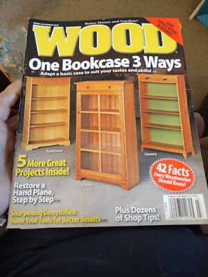 Lot Of 7 Better Homes & Gardens Wood Magazine Used Back Issues 2012/13