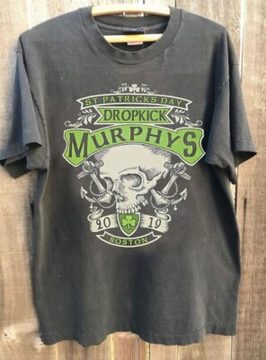 Dropkick Murphys rock band vintage short sleeve charcoal color shirt KV28767