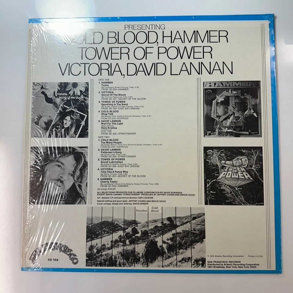 San Francisco Sampler Fall 1970 Vinyl Record LP Album Tower Of Power Hammer - Image 2 of 3
