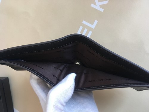 NIB MICHAEL KORS MENS SLIM BILLFOLD WALLET AND KEYCHAIN SET IN BROWN - Picture 7 of 8