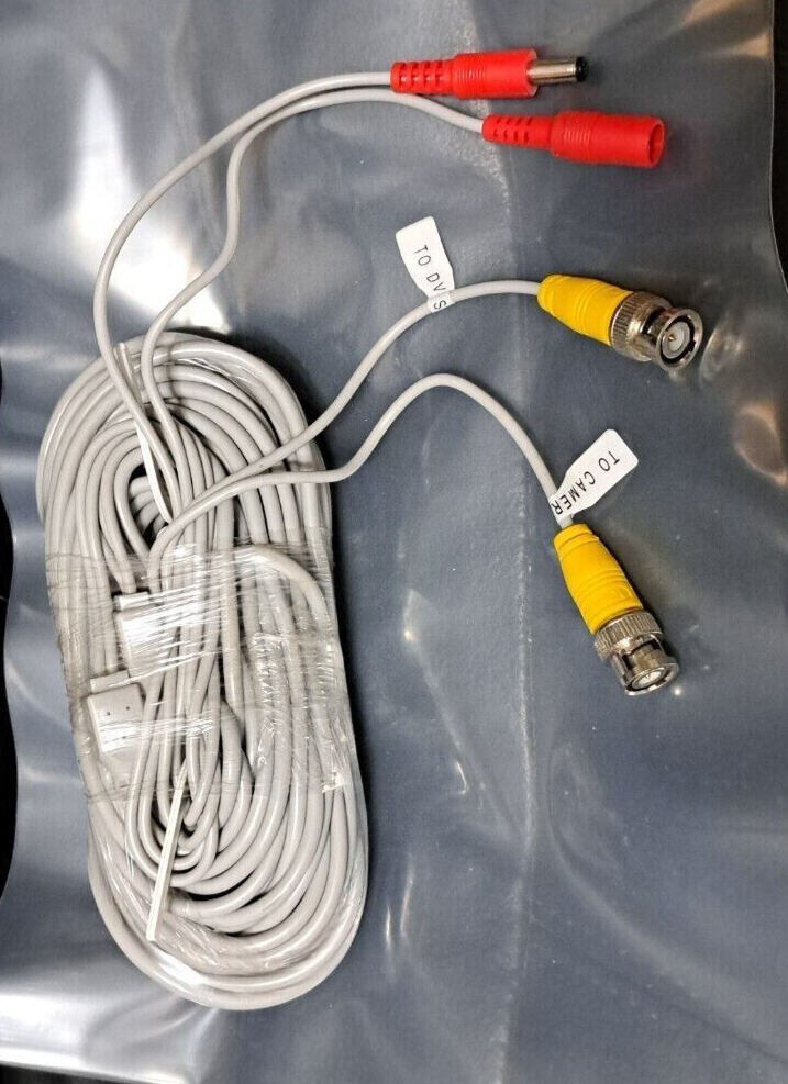 NEW OEM 60FT CAMERA AV CABLE FOR BUNKER HILL 8 CHANNEL WIRED SURVEILANCE SYSTEM eBay