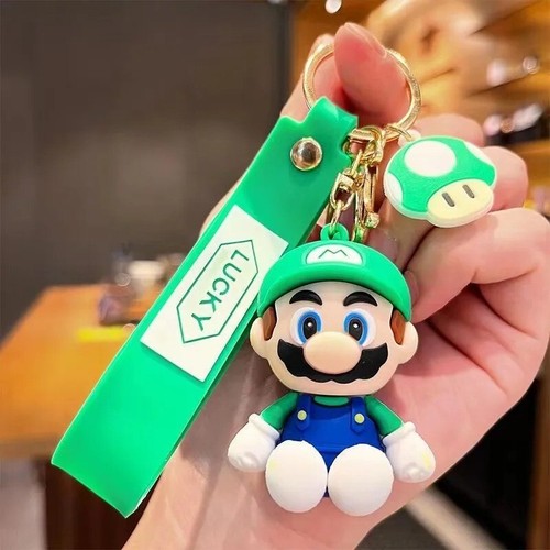 Super Mario Bros PVC Keychain, Luigi, Toad, Yoshi, Bowser, Action Figure Model - Picture 15 of 26