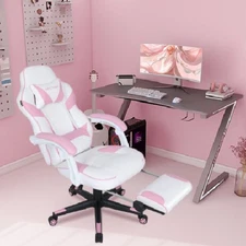Ergonomic Gaming Chair Office Racing Computer Desk Seat Recliner Swivel Pink New