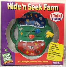 Leap Frog Hide 'N Seek Farm Game Talk Teach Preschool 3-5 Y 54000 1999 Sealed