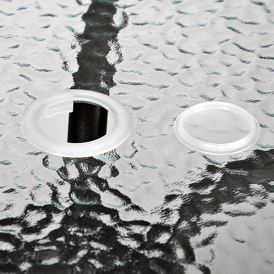 Bistroset Balkonset beige Sitzgarnitur aus Glastisch + Bistrostuhl Poly-Rattan - Bild 4 von 4