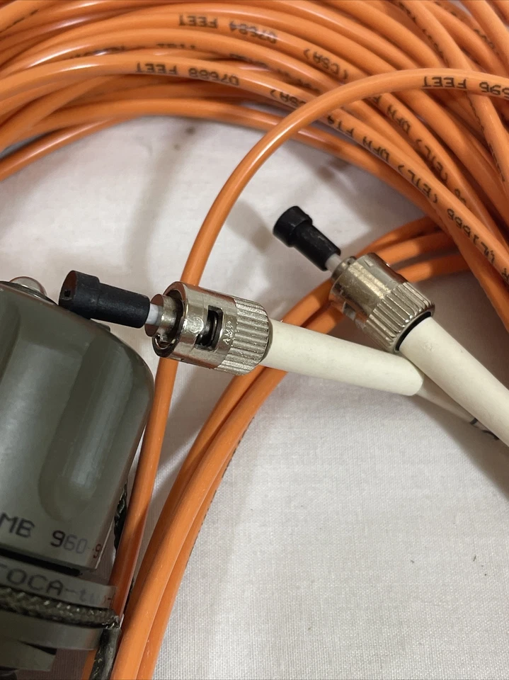 25FT Optical Fiber Duplex 62.5/125 Network Optic Patch Cable Amphenol Connector - Image 2 of 4