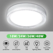 LED Ceiling Down Light 6500K Ultra Thin Flush Mount Kitchen Lamp Home Fixture