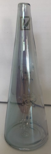 Pipa dell'acqua tabacco tabacco vetro iridescente da collezione a forma di cono iridescente / regalo gratuito - Foto 4 di 9
