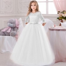 Kommunionkleid  Prinzessin Kleid  Hochzeit Kommunion Abendkleid 122-164 