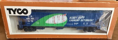 VINTAGE TYCO AJAX ADVERTISING COVERED HOPPER CAR 54' 359D FACTORY BLEMISH