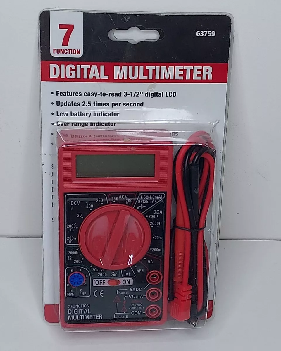 7 Function Digital Multimeter AC DC Voltage Multi Tester Harbor