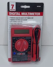 7 Function Digital Multimeter AC DC Voltage Multi Tester Harbor Freights 63759