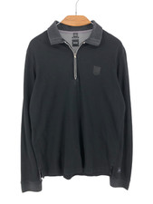 HUGO BOSS Homme Pull À Col Zippé 1/4 Taille M