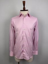 ETON Contemporary Signature Twill Pink 100 Cotton Formal Dress Shirt Sz 38