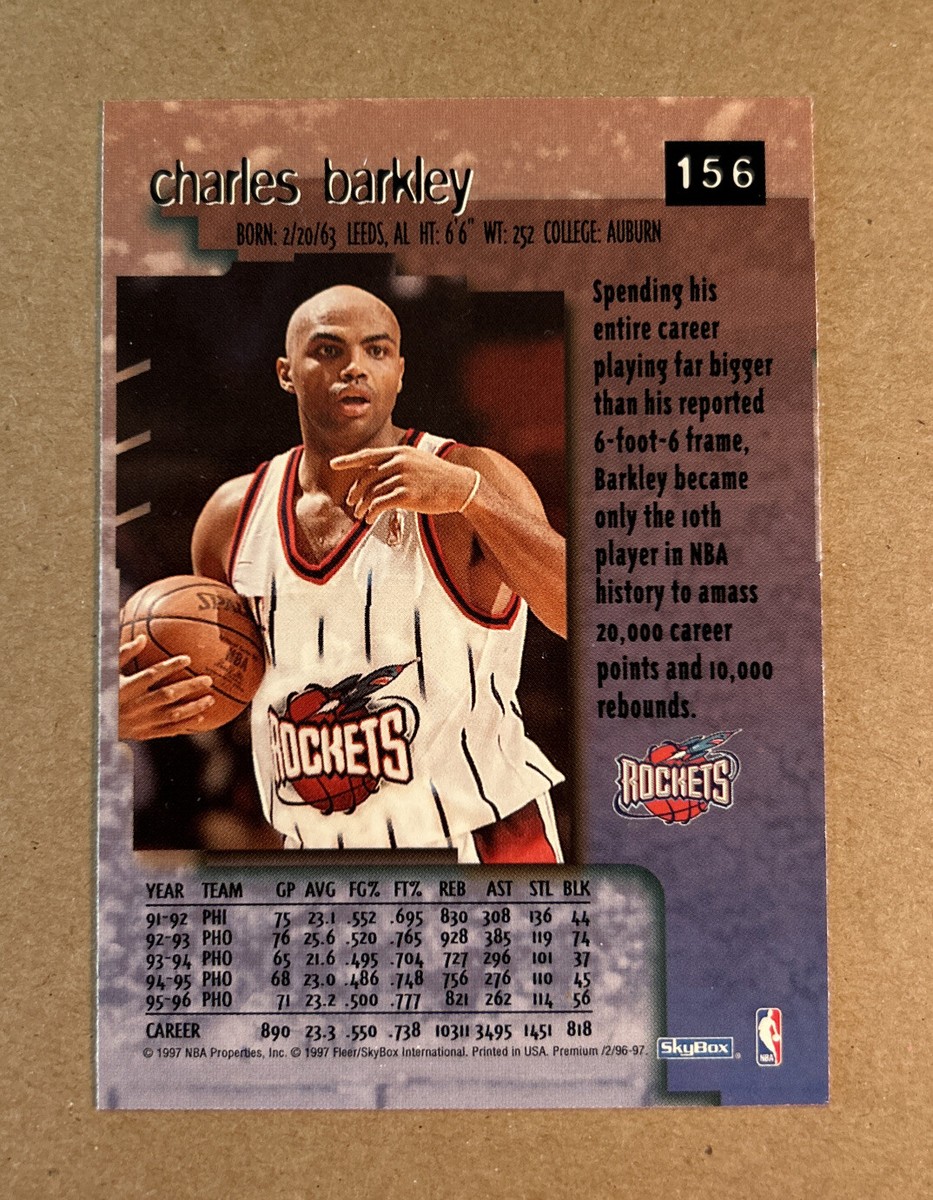 1996-97 SkyBox Premium #156 Charles Barkley Basketball Card | eBay