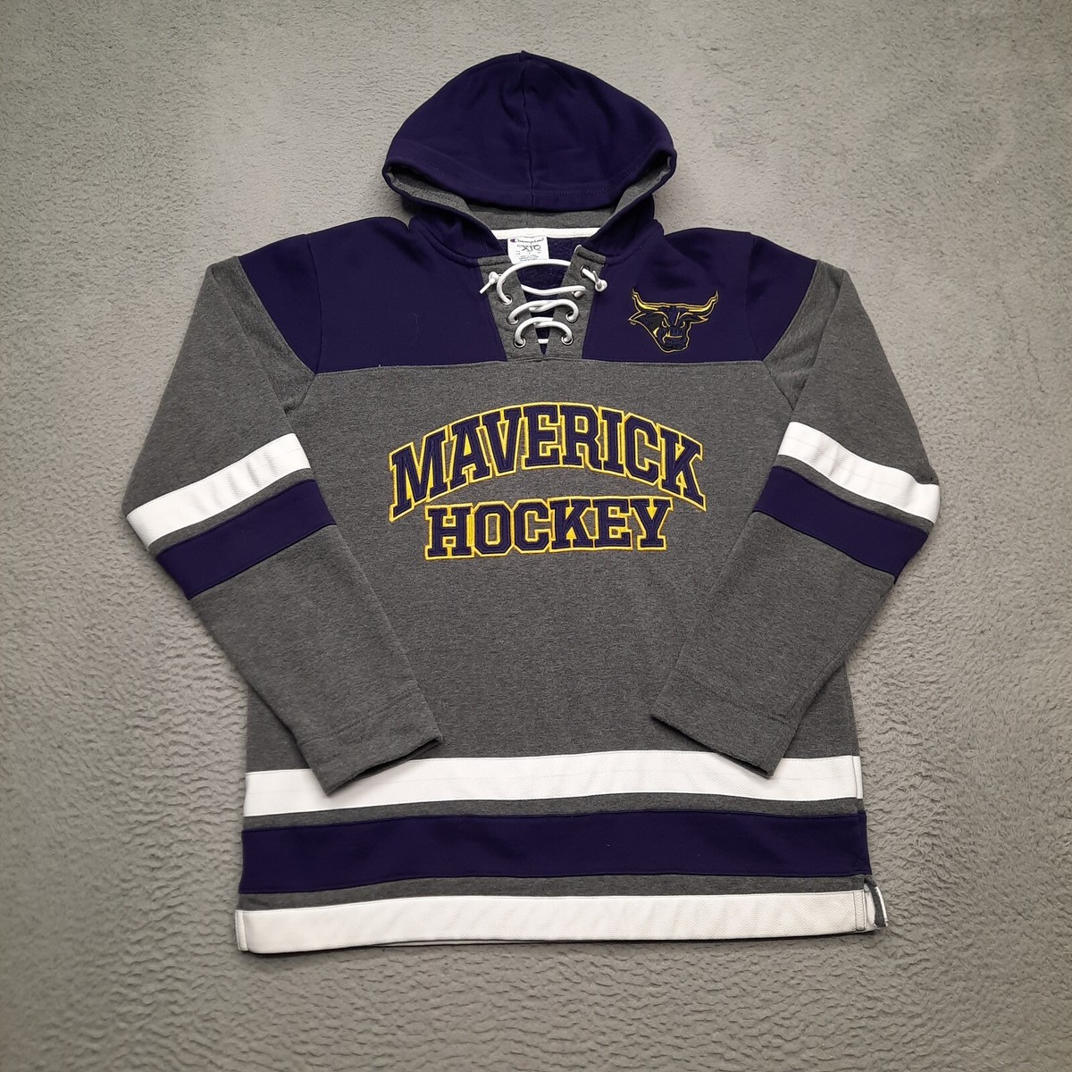 Champion Minnesota State Mavericks Hockey Hoodie Men Large