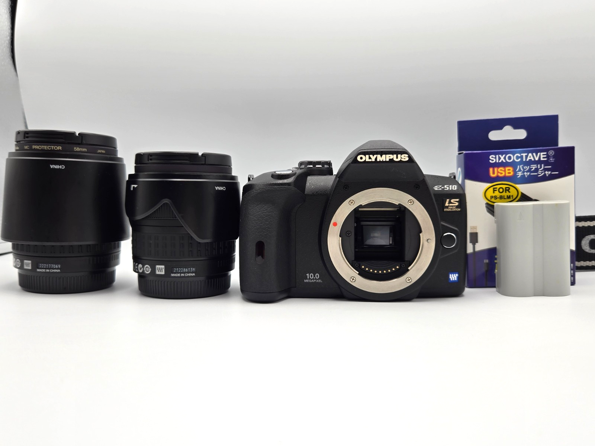 MINT/776 shots] OLYMPUS E-510 Digital Camera + 2Lenses(14-42/40