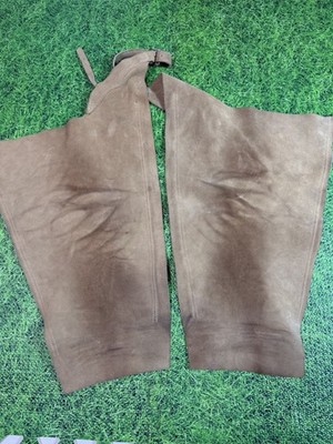Devon Aire Leather Suede Chaps Heavy Duty - Medium Tan Brown Color