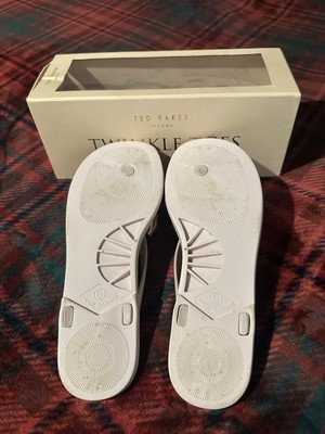 Ted Baker London Rose Gold Bow Floral Twinkle Toes Jelly Flip