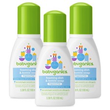 Foaming Dish Soap Pack Of 3 Fragrance Free Cleaning Agent For Baby Gear