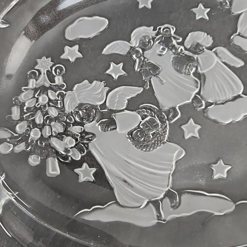MIKASA Christmas Serving Try Etchings of Angels Stars Candy Dish Germany - Picture 3 of 9