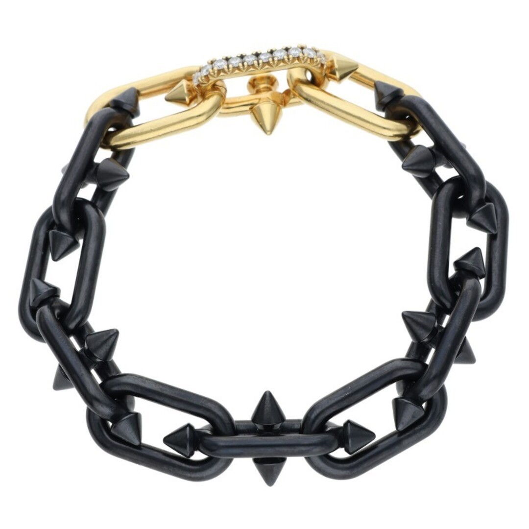 Tiffany & Co. X Pharrell Williams Titan K18YG Titanium Diamond Bracelet Used b84 View 3