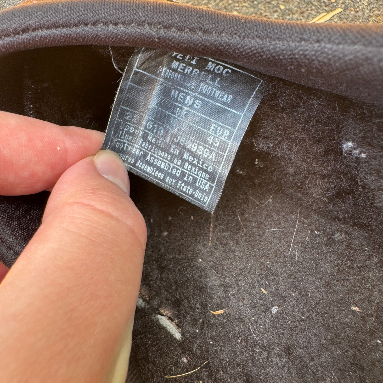 Mocassino Merrell Yeti Moc scamosciato slip on scarpe comode ciabatte uomo 11 USA