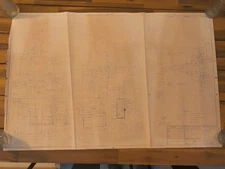 Vintage NASA Blueprint Schematic "Hygiene Water System"  1985