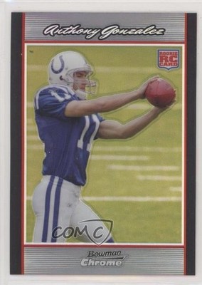 2007 Bowman Chrome Refractor Anthony Gonzalez #BC81 Rookie RC 6f8