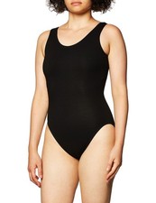 Women's Tank Leotard, Black, Small
