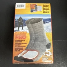 Heat Pro Adhesive Toe Warmers Air Activated 5 Hours Heat 30 Pair Exp: 03/01/29
