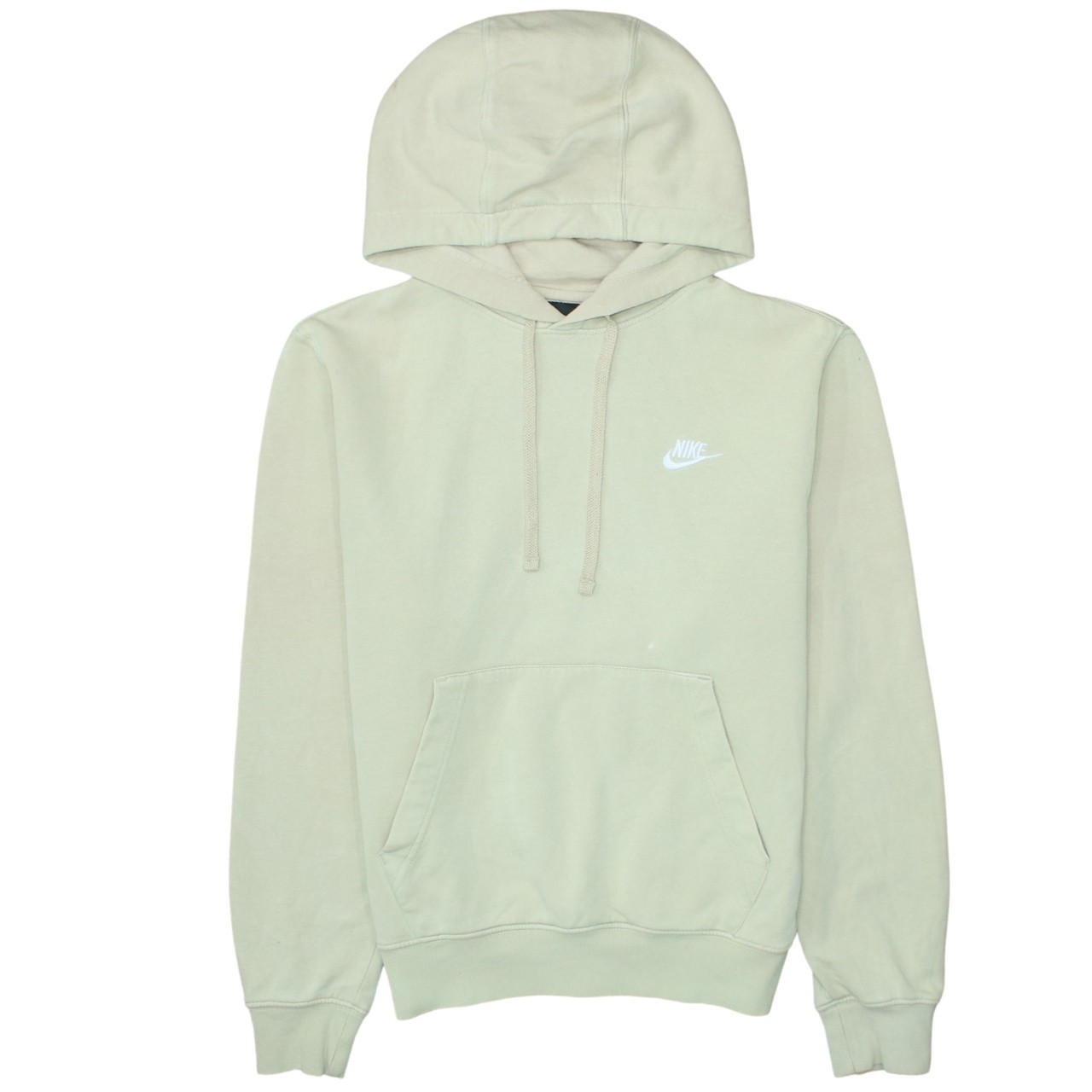 Nike Mens Hoodie Yellow Fleece Hooded Pullover Embroidered Logo Training XS