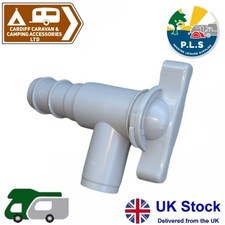 PLS grau 28mm Abwasser Abfluss Hahn Auslauf Wohnwagen Wohnmobil Campervan 88752G