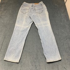Riders Denim Jeans Womens 10M Blue Cotton Straight Leg Light Wash Zip Fly Comfy