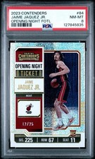 2023 Panini Contenders Jaime Jaquez Jr. Opening Night Ticket Fotl #84 /25 PSA 8