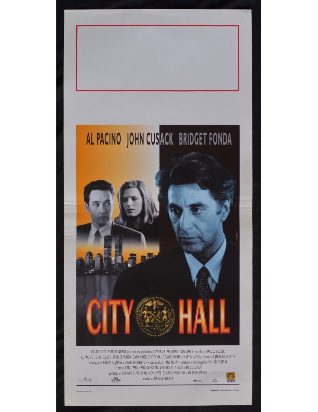 Locandina originale film City Hall (1996) - Regia di Harold Becker
