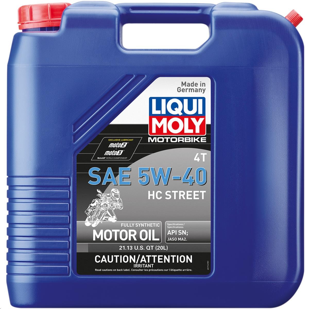 Liqui Moly 20416 4T HC Street Motor Oil - 5W-40 - 20L.
