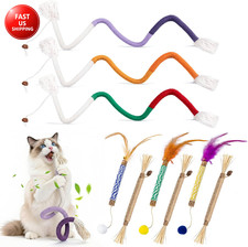 Silvervine Sticks for Cats and Cat Chew Rope Toy for Dental Care Teeth Cleaning,