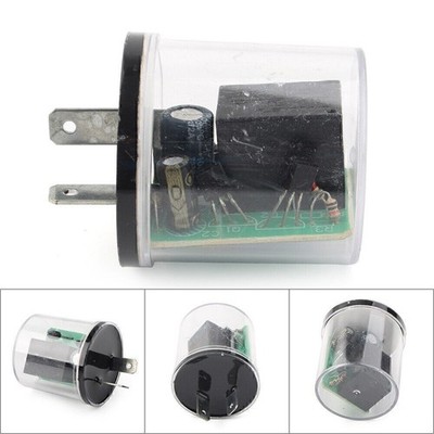 2 PIN Turn Signal LED Turn Signal Indicator Universal Motorcycle Relay Waterproof
