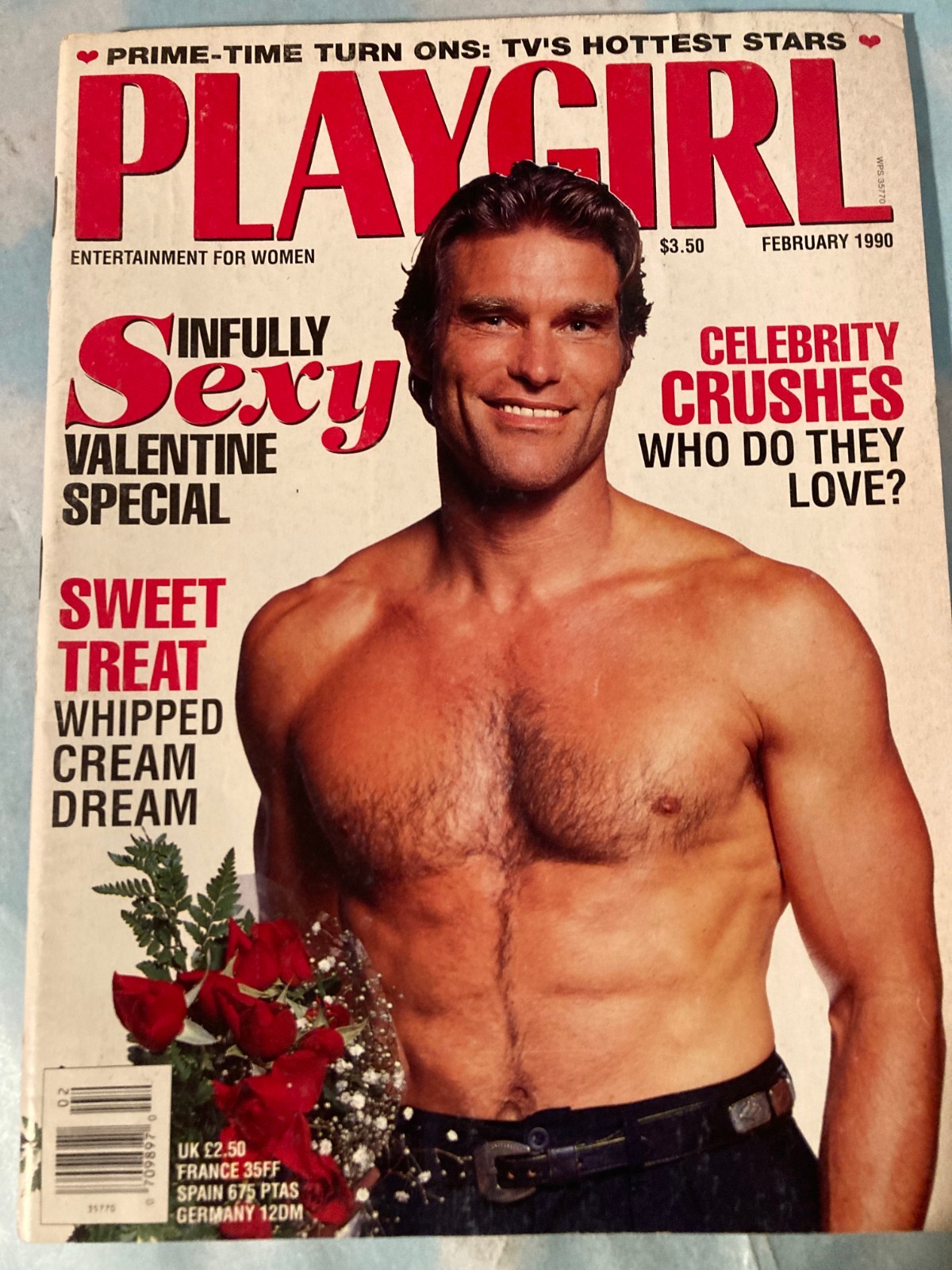 Playgirl Magazine, Feb. 1990, Guys Posing Nude, Women's Interest, Gay Interest