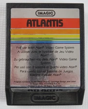 Vtg. Atlantis (Atari 2600, 1982) Imagic Shooter Game Cartridge Only Untested