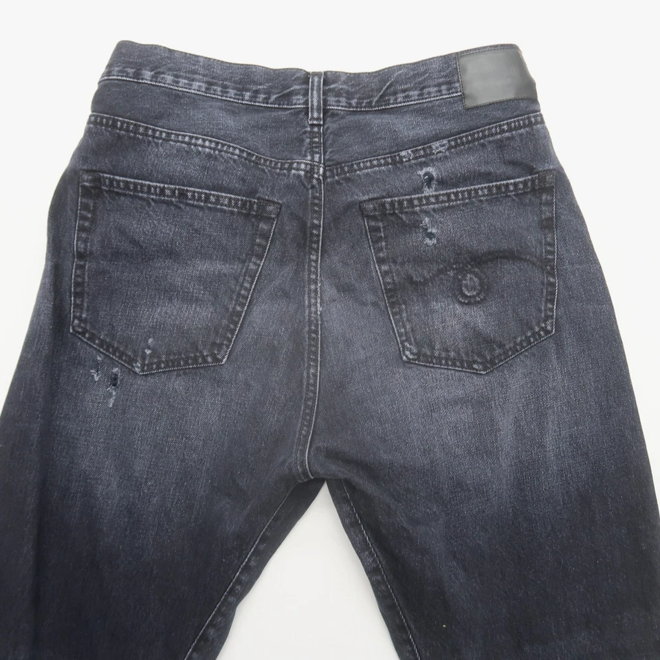 R13 Womens Cross Over Jeans in Jake Black Size 28 Baggy Crossover - Image 4 of 4